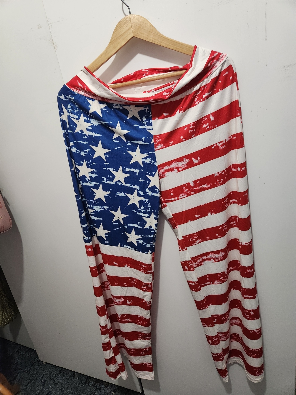 Patriotic Star & Stripe Pants- Red, White & Blue